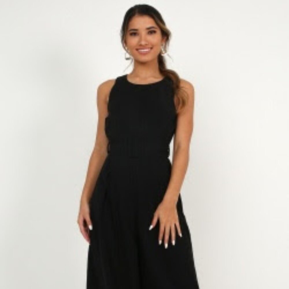 Showpo Goal Achiever Jumpsuit In Black - Size 6